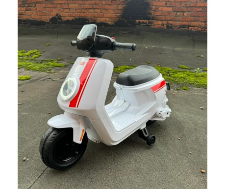 Детский электромотоцикл скутер с пультом управления NIU MQi+ Sport 12V - AHL012-WHITE