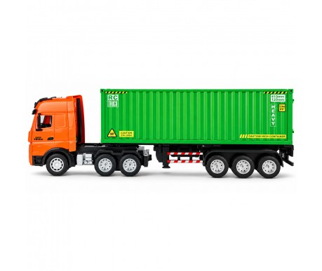 Радиоуправляемый грузовик контейнеровоз HUINA 1:18 - HN1317-GREEN