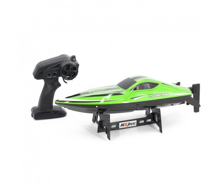 Радиоуправляемый катер Chasing Waves PRO с сумкой (41 см, 55 км/ч, Brushless) - HJ818PRO-GREEN-BAG