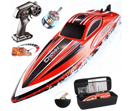 Радиоуправляемый катер Chasing Waves PRO с сумкой (41 см, 55 км/ч, Brushless) - HJ818PRO-RED-BAG