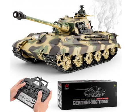 Радиоуправляемый танк Heng Long King Tiger S version V7.0 масштаб 1:16 - 3888A-1-Upg-V7