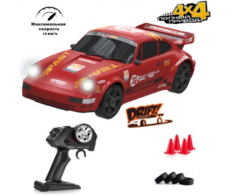 Радиоуправляемая машина для дрифта Porsche 911 GT RS 4WD 1:24 - 757-4WD33D