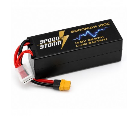 Аккумулятор Speed Storm Li-Po 14.8V 100C 6000 mAh Hard Case разъем XT60 - SS-4S6000-100-XT60