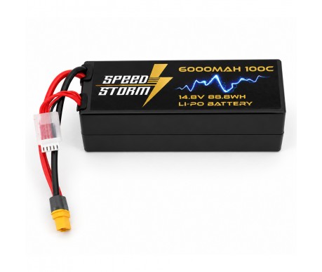 Аккумулятор Speed Storm Li-Po 14.8V 100C 6000 mAh Hard Case разъем XT60 - SS-4S6000-100-XT60
