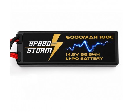 Аккумулятор Speed Storm Li-Po 14.8V 100C 6000 mAh Hard Case разъем XT60 - SS-4S6000-100-XT60