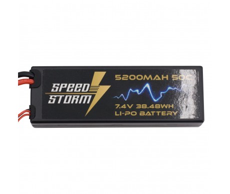 Аккумулятор Speed Storm Li-Po 7.4V 50C 5200 mAh Hard Case разъем T-plug (Deans) - SS-2S5200-50-D