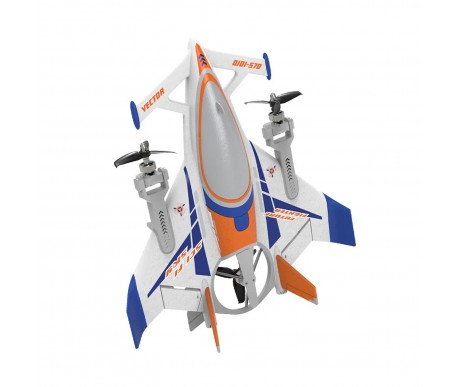 Радиоуправляемый самолет дрон SCI Fi Sky VTOL 3D6G 8ch - QIDI-570-BLUE