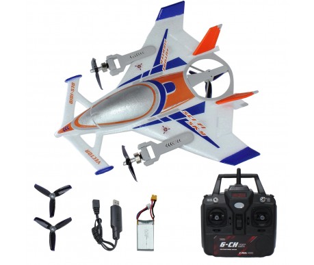 Радиоуправляемый самолет дрон SCI Fi Sky VTOL 3D6G 8ch - QIDI-570-BLUE
