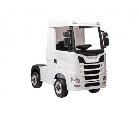 Детский электромобиль фура Scania 500R 4WD 12V - HL698-LUX-WHITE