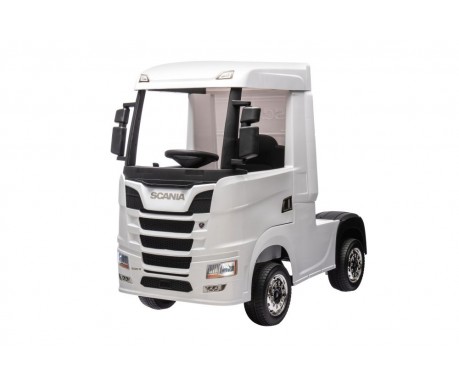 Детский электромобиль фура Scania 500R 4WD 12V - HL698-LUX-WHITE