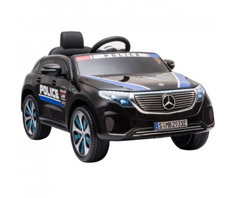 Детский электромобиль Mercedes Police EQC 400 12V 2WD - HL378-BLACK