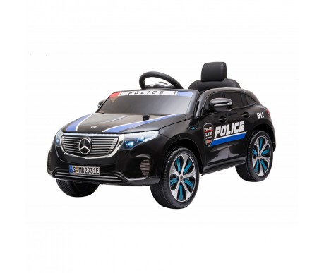 Детский электромобиль Mercedes Police EQC 400 12V 2WD - HL378-BLACK