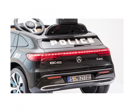 Детский электромобиль Mercedes Police EQC 400 12V 2WD - HL378-BLACK