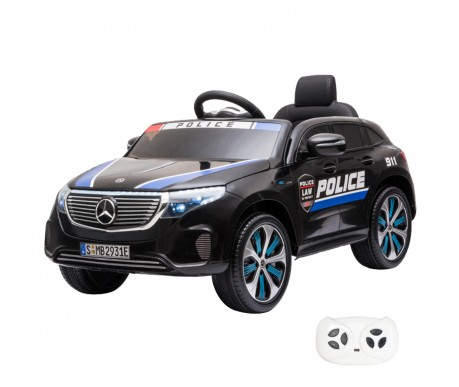 Детский электромобиль Mercedes Police EQC 400 12V 2WD - HL378-BLACK