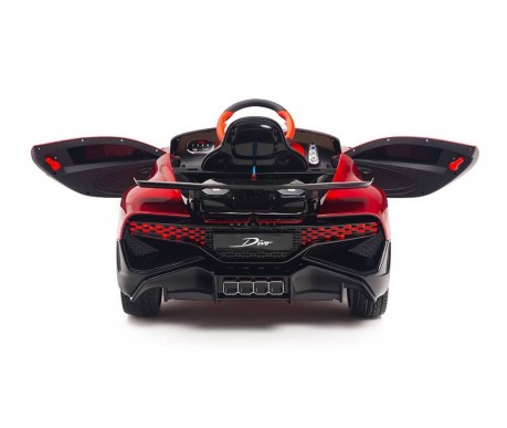 Детский электромобиль Bugatti Divo (красный лак, 12V) - HL338