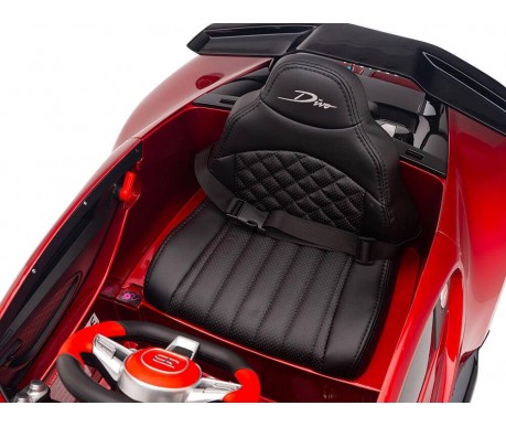 Детский электромобиль Bugatti Divo (красный лак, 12V) - HL338