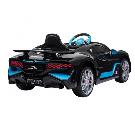 Детский электромобиль Bugatti Divo (черный, 12V) - HL338