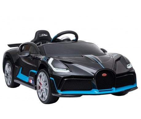 Детский электромобиль Bugatti Divo (черный, 12V) - HL338