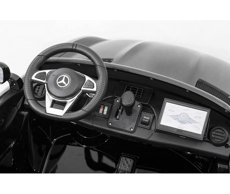 Электромобиль Mercedes-Benz GT R (черный матовый, 4WD, 12V, MP4) - HL289-MATTE-BLACK-MP4