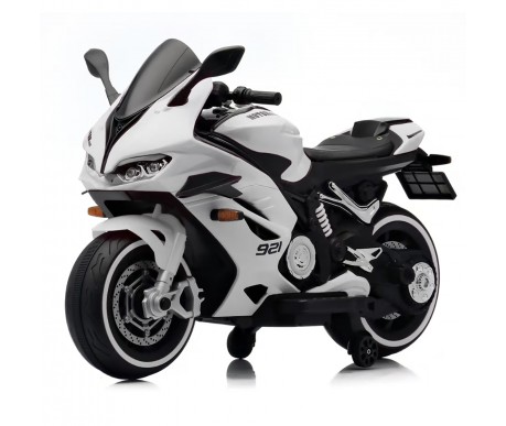 Детский электромотоцикл Ducati (12V, EVA, ручка газа, спидометр) - FT-921-WHITE