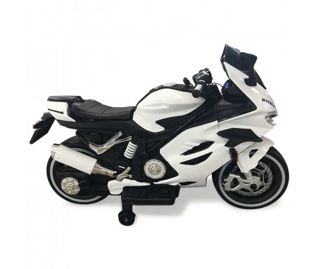 Детский электромотоцикл Ducati (12V, EVA, ручка газа, спидометр) - FT-921-WHITE