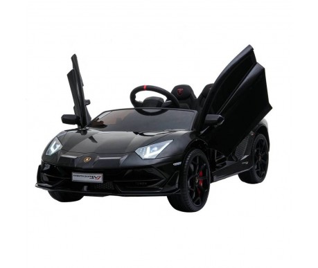 Детский электромобиль Lamborghini SVJ (черный, 12V) - HL328