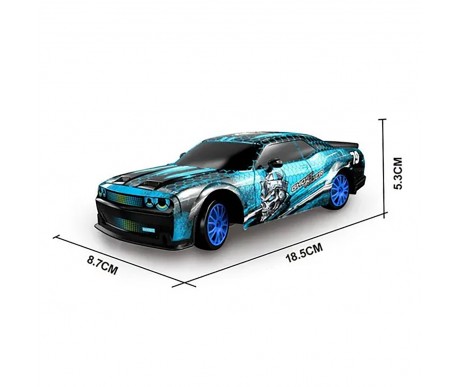 Радиоуправляемая машина для дрифта Dodge (19 см, 15 км/ч, сменные колеса, фишки) - SC24A26