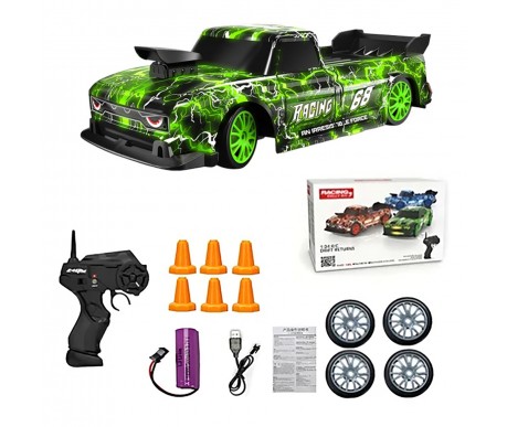 Радиоуправляемая машина для дрифта Ford F150 (19 см, 15 км/ч, сменные колеса, фишки) - SC24A22