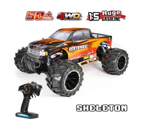 Радиоуправляемый бензиновый монстр HSP Skeleton 4WD 1:5 - 94050-14050-O