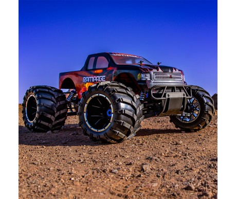 Радиоуправляемый бензиновый монстр HSP Skeleton 4WD 1:5 - 94050-14050-O