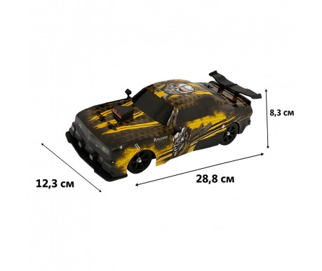 Радиоуправляемая машина для дрифта HB Ford Mustang (4WD, свет, пар, акб, 1:16) - SC16A17