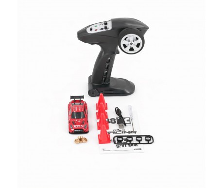 Радиоуправляемая дрифт машина с гироскопом Nissan GTR 1:43 - RC43-G2-RED