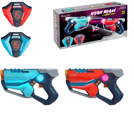 Набор для лазертага Wineya Star-Team (2 пистолета + 2 LED жилета) - W7011TL