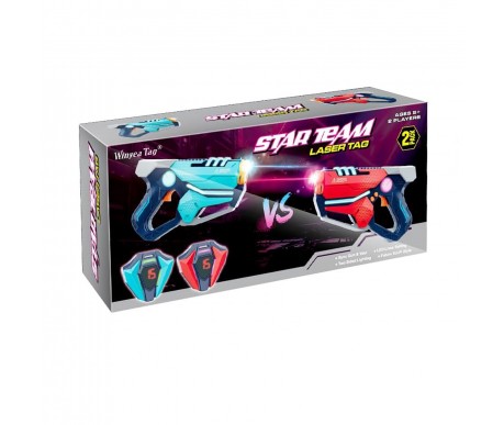 Набор для лазертага Wineya Star-Team (2 пистолета + 2 LED жилета) - W7011TL