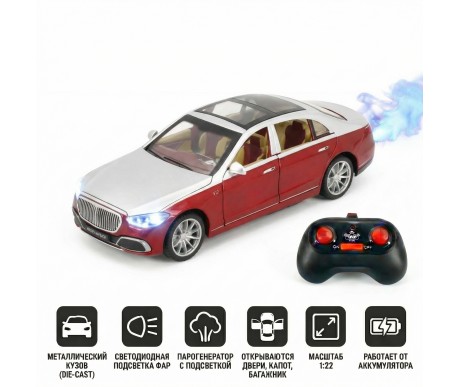 Радиоуправляемая металлическая машина Mercedes S600 1:22 - HCL-3813-RED