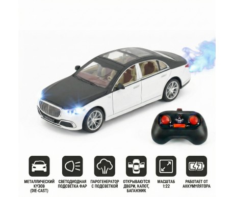 Радиоуправляемая металлическая машина Mercedes S600 1:22 - HCL-3813-WHITE