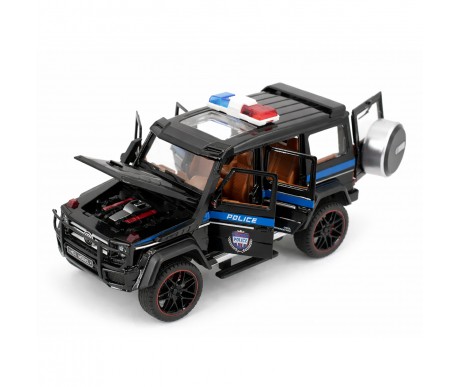 Радиоуправляемая металлическая полицейская машина Mercedes G500 1:22 - HCL-3608-BLACK