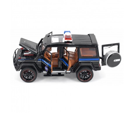 Радиоуправляемая металлическая полицейская машина Mercedes G500 1:22 - HCL-3608-BLACK