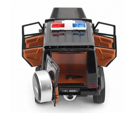 Радиоуправляемая металлическая полицейская машина Mercedes G500 1:22 - HCL-3608-BLACK