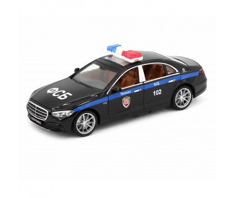 Радиоуправляемая металлическая полицейская машина Mercedes S600 1:22 - HCL-3613-BLACK