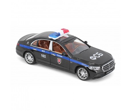 Радиоуправляемая металлическая полицейская машина Mercedes S600 1:22 - HCL-3613-BLACK