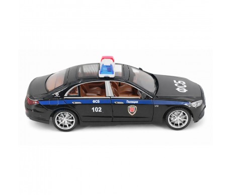 Радиоуправляемая металлическая полицейская машина Mercedes S600 1:22 - HCL-3613-BLACK