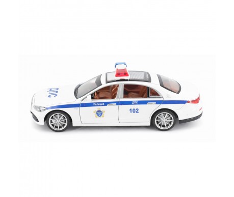 Радиоуправляемая металлическая полицейская машина Mercedes S600 1:22 - HCL-3613-WHITE