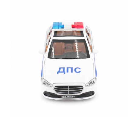 Радиоуправляемая металлическая полицейская машина Mercedes S600 1:22 - HCL-3613-WHITE