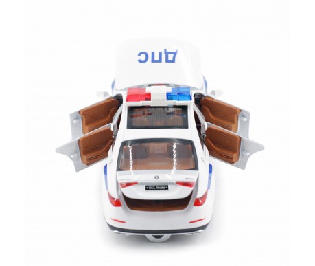 Радиоуправляемая металлическая полицейская машина Mercedes S600 1:22 - HCL-3613-WHITE