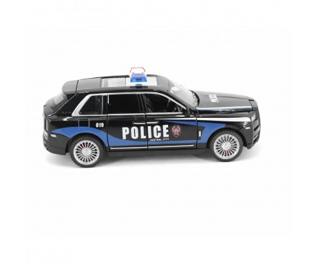 Радиоуправляемая металлическая полицейская машина Rolls-Royce Cullinan 1:22 - HCL-3606-BLACK