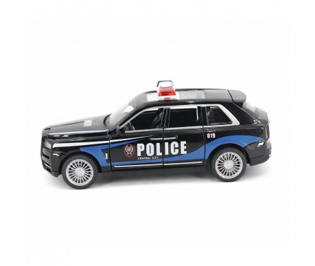 Радиоуправляемая металлическая полицейская машина Rolls-Royce Cullinan 1:22 - HCL-3606-BLACK
