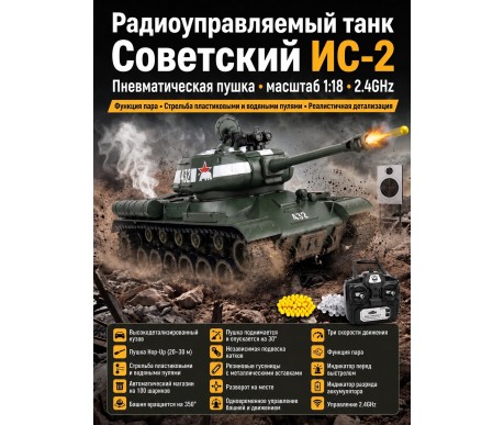 Радиоуправляемый танк R-WINGS Советский ИС-2 - RWG021-846