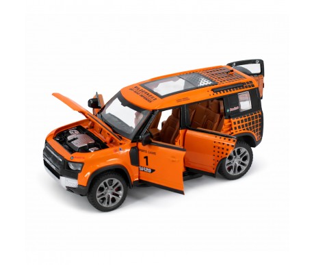 Радиоуправляемая металлическая машина Land Rover Defender 1:22 - HCL-3810-ORANGE