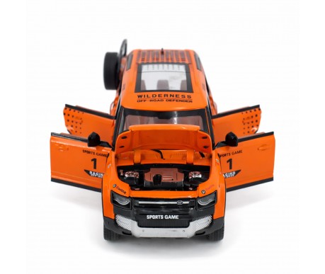 Радиоуправляемая металлическая машина Land Rover Defender 1:22 - HCL-3810-ORANGE